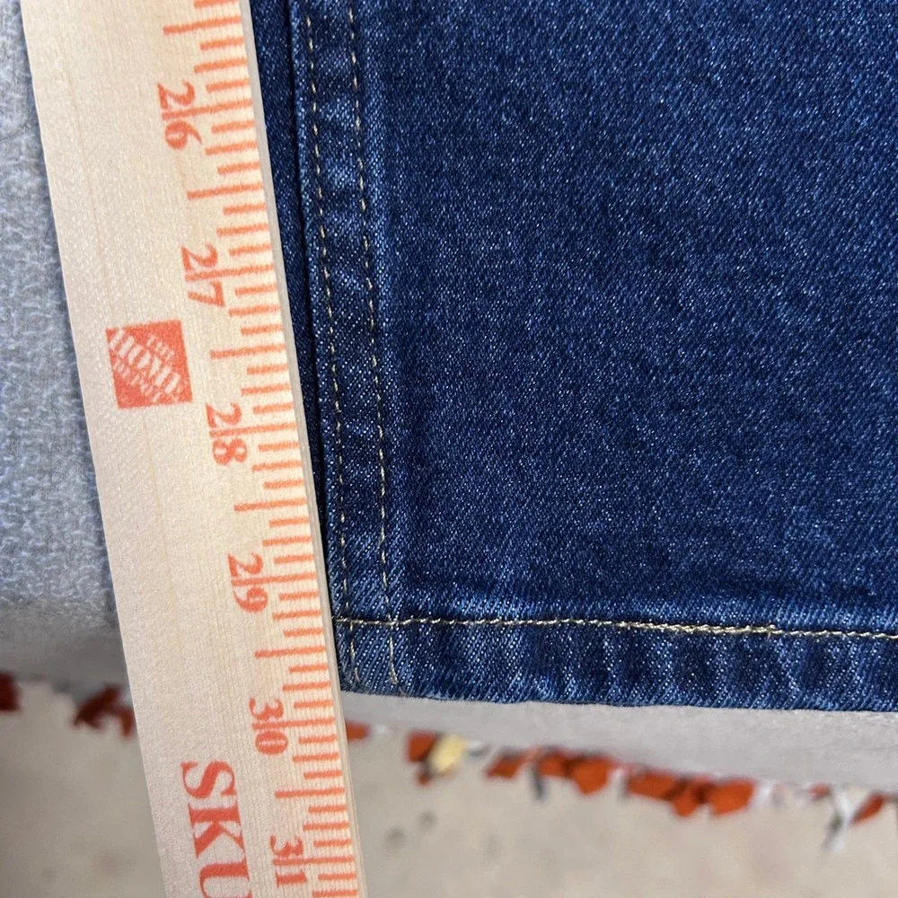 Wrangler Jeans Mens 44x30 Dark‎ Blue Excellent Stretch Denim 1096FXVMF